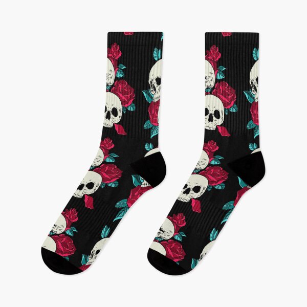 Item preview, Skull and Roses - Red Flowers designed and sold by Paypaya.