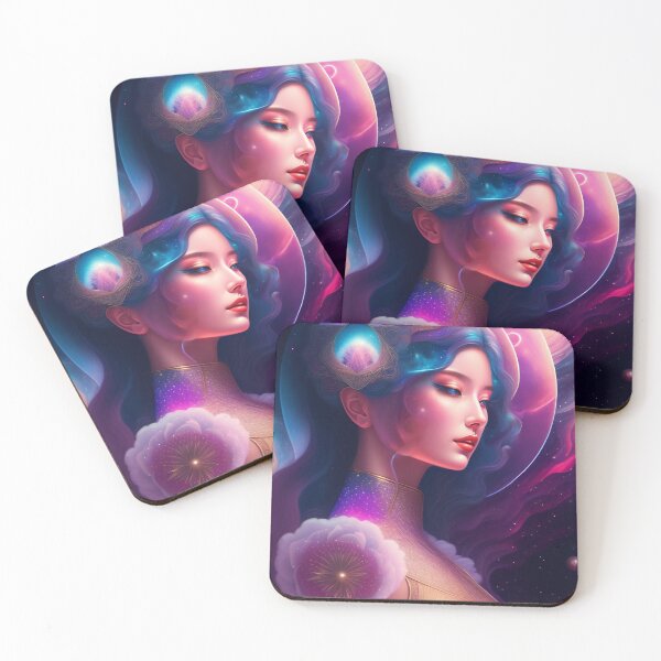 Item preview, fantasy Portrait of beautiful cosmic beauty with heavenly aura around 2 designed and sold by vishalraifx.