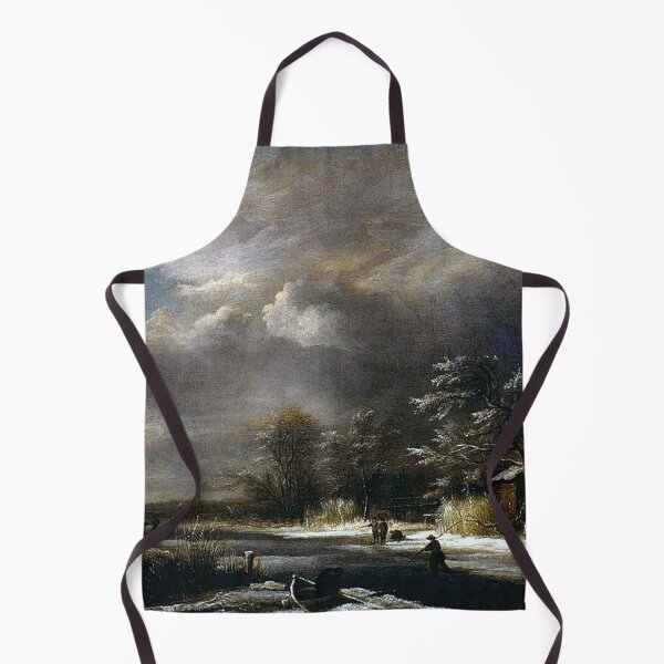 Item preview, Winter Landscape With Skaters - Jacob Van designed and sold by tomorrowsart.