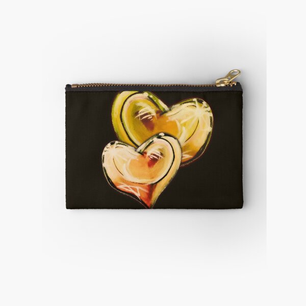 Item preview, Two golden hearts, painted by me with a lot of love on a canvas. designed and sold by Anke Franikowski.