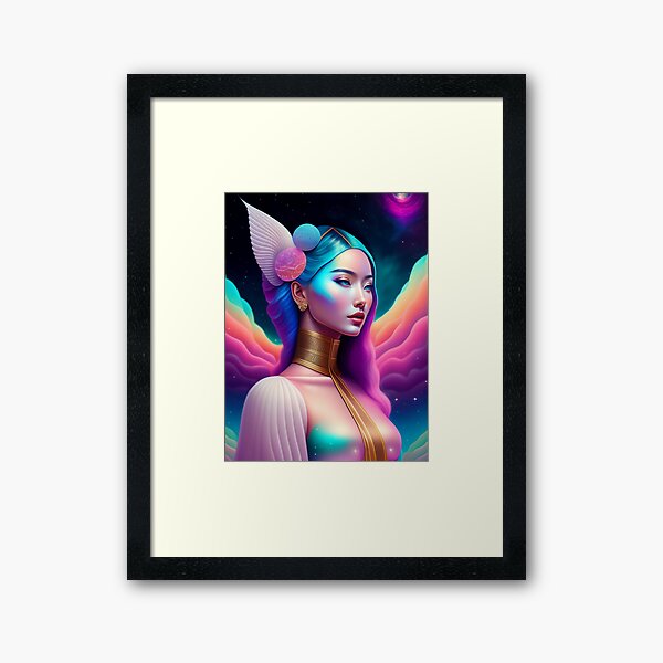 Item preview, fantasy Portrait of beautiful cosmic beauty with heavenly aura around 3 designed and sold by vishalraifx.