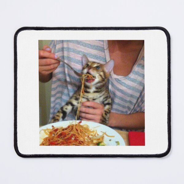 Item preview, Cat Eating Spaghetti designed and sold by ALAEEDDINEBHM.