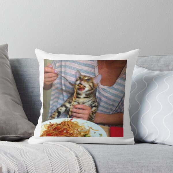 Item preview, Cat Eating Spaghetti designed and sold by ALAEEDDINEBHM.