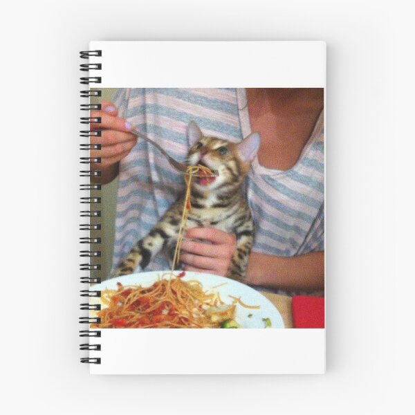 Artikelvorschau, Katze, die Spaghetti isst entworfen und verkauft von ALAEEDDINEBHM.