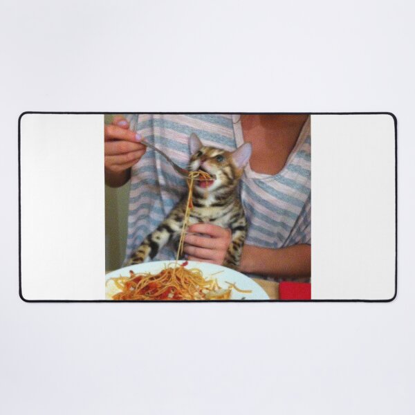 Item preview, Cat Eating Spaghetti designed and sold by ALAEEDDINEBHM.