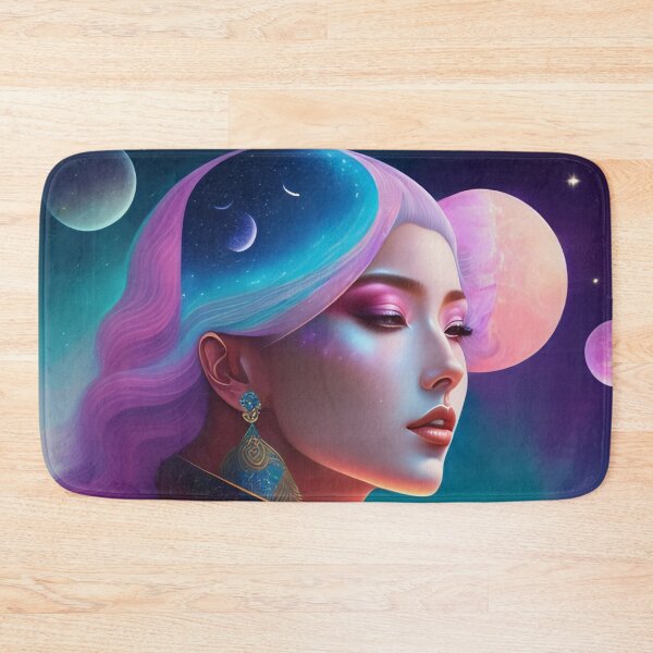 Item preview, fantasy Portrait of beautiful cosmic beauty with heavenly aura around 4 designed and sold by vishalraifx.