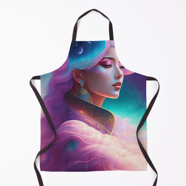 Item preview, fantasy Portrait of beautiful cosmic beauty with heavenly aura around 4 designed and sold by vishalraifx.