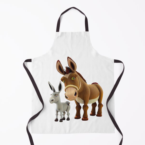 Item preview, Lovable full color Donkey mother and small one designed and sold by TheBrainArt.