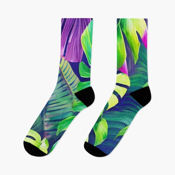 Item preview, Colorful Monstera Tropical Leaves designed and sold by Ascooepics.