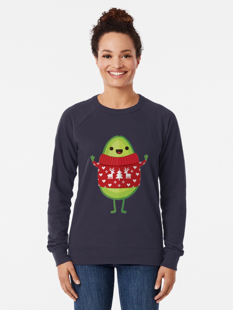 Alternate view of Avo Merry Christmas! Lightweight Sweatshirt