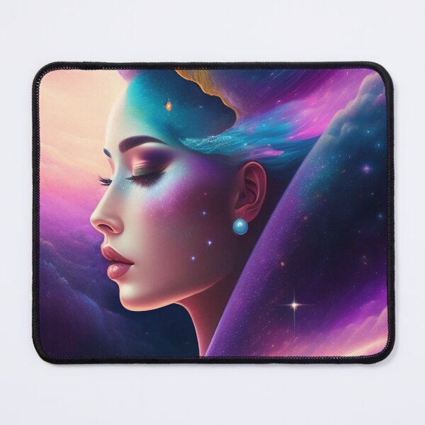 Item preview, fantasy Portrait of beautiful cosmic beauty with heavenly aura around 5 designed and sold by vishalraifx.