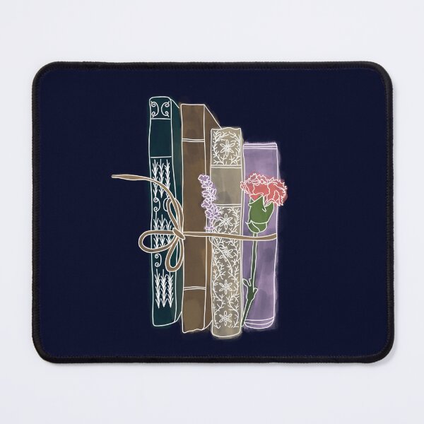 Item preview, Romantic Book Stack with Flowers designed and sold by Christine Crawford.