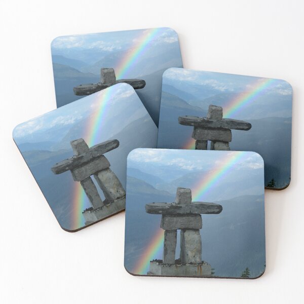Item preview, Inukshuk with rainbow - Whistler, Canada designed and sold by edojan-nl.
