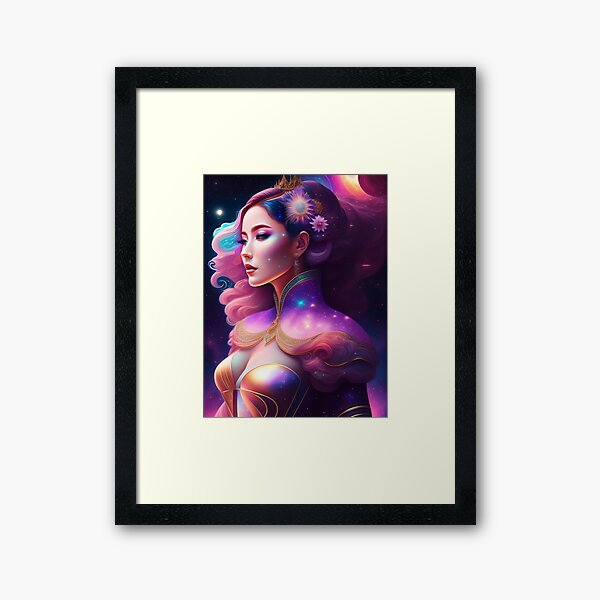 Item preview, fantasy Portrait of beautiful cosmic beauty with heavenly aura around 6 designed and sold by vishalraifx.
