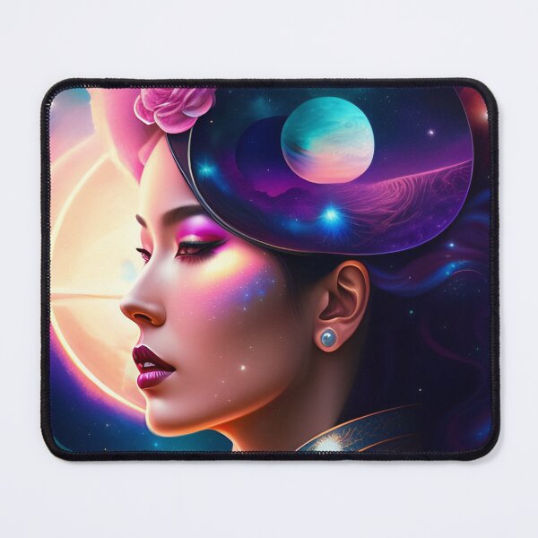 Item preview, fantasy Portrait of beautiful cosmic beauty with heavenly aura around 7 designed and sold by vishalraifx.