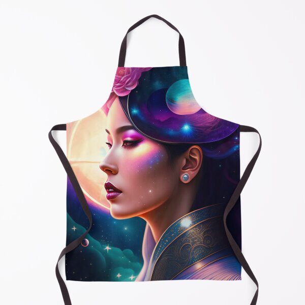 Item preview, fantasy Portrait of beautiful cosmic beauty with heavenly aura around 7 designed and sold by vishalraifx.
