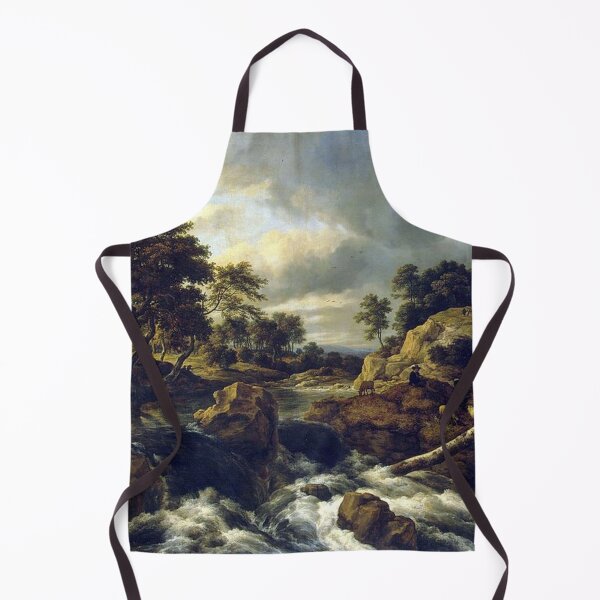Item preview, Jacob Van Ruisdael- Waterfall in a Hilly Landscape designed and sold by tomorrowsart.