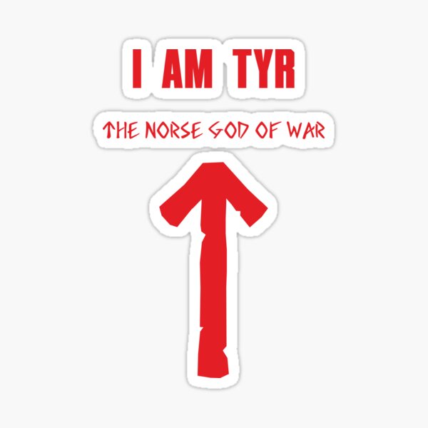 Tyr, Norse God of War - Tyr God Of War - Sticker