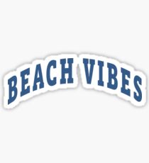 Beach Vibes Capital Sticker