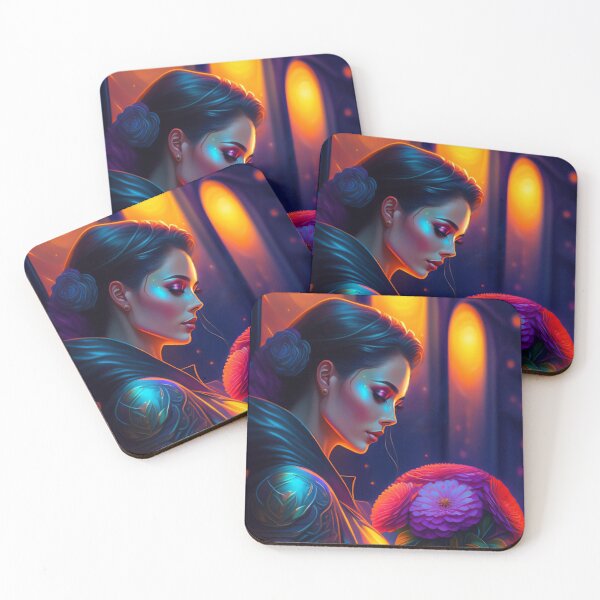 Item preview, Fantasy Portrait of beautiful cosmic sci fi beauty, Futuristic portrait 2 designed and sold by vishalraifx.