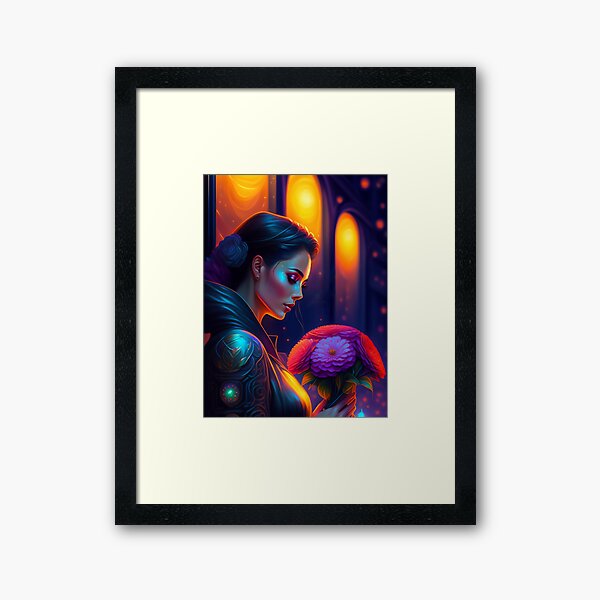 Item preview, Fantasy Portrait of beautiful cosmic sci fi beauty, Futuristic portrait 2 designed and sold by vishalraifx.