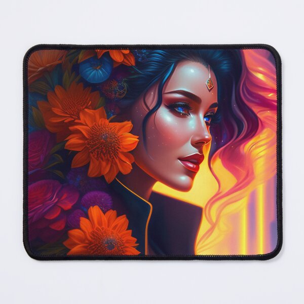 Item preview, Fantasy Portrait of beautiful cosmic sci fi beauty, Futuristic portrait 3 designed and sold by vishalraifx.