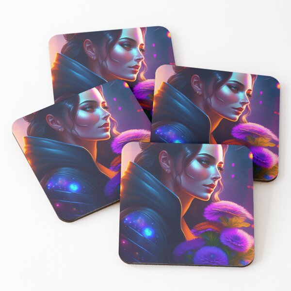 Item preview, Fantasy Portrait of beautiful cosmic sci fi beauty, Futuristic portrait 4 designed and sold by vishalraifx.