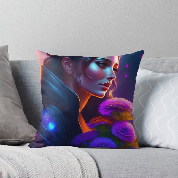 Item preview, Fantasy Portrait of beautiful cosmic sci fi beauty, Futuristic portrait 4 designed and sold by vishalraifx.