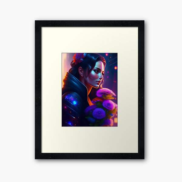 Item preview, Fantasy Portrait of beautiful cosmic sci fi beauty, Futuristic portrait 4 designed and sold by vishalraifx.