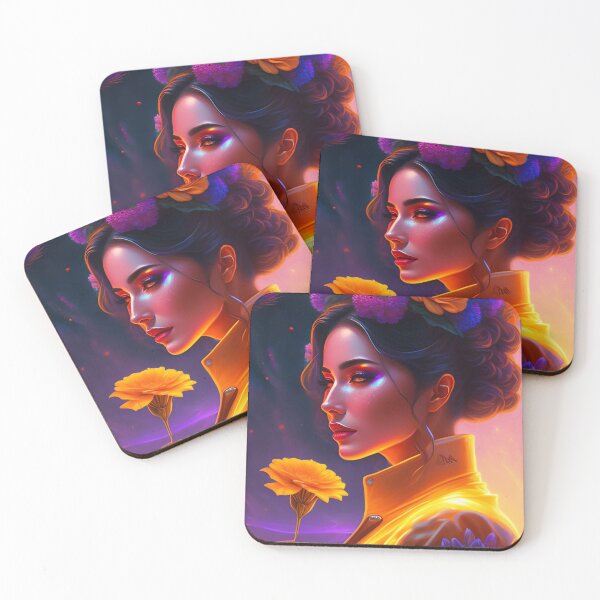 Item preview, Fantasy Portrait of beautiful cosmic sci fi beauty, Futuristic portrait 5 designed and sold by vishalraifx.