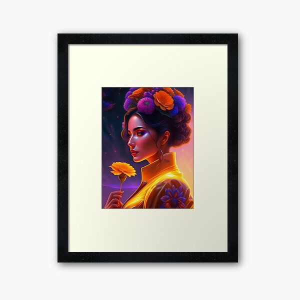 Item preview, Fantasy Portrait of beautiful cosmic sci fi beauty, Futuristic portrait 5 designed and sold by vishalraifx.