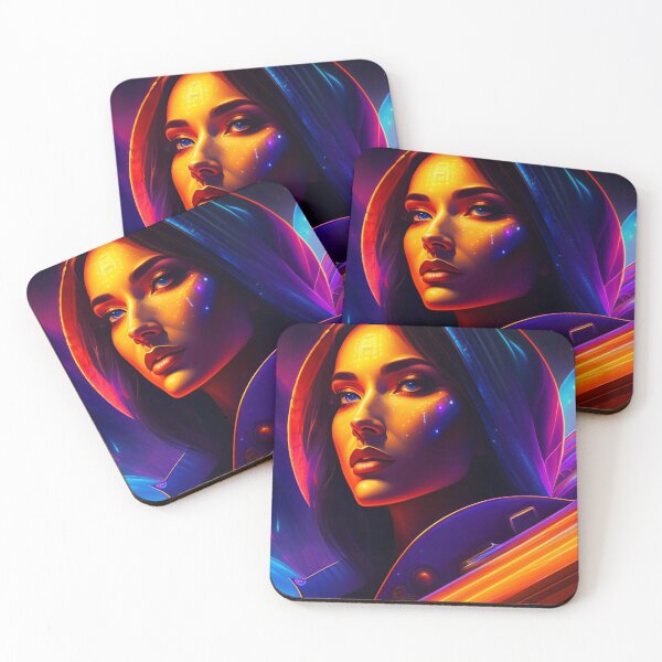 Item preview, Fantasy Portrait of beautiful cosmic sci fi beauty, Futuristic portrait 6 designed and sold by vishalraifx.