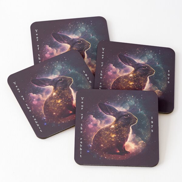 Item preview, Year of the Rabbit 1975 galaxy background  designed and sold by art8085.