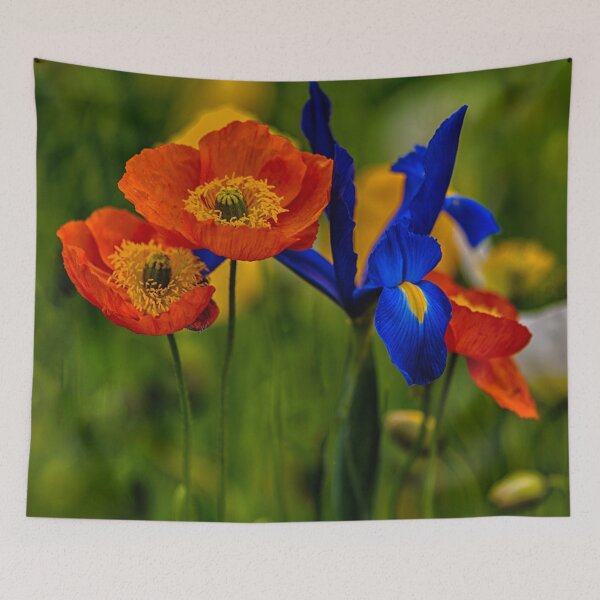 Item preview, Poppies and irises designed and sold by Teniche.