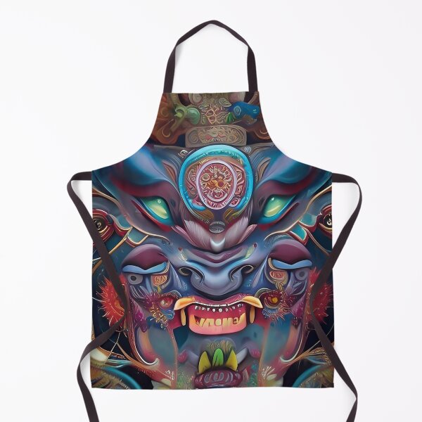 Item preview, Japanese Demon Oni Dragon designed and sold by ZiolaRosa.