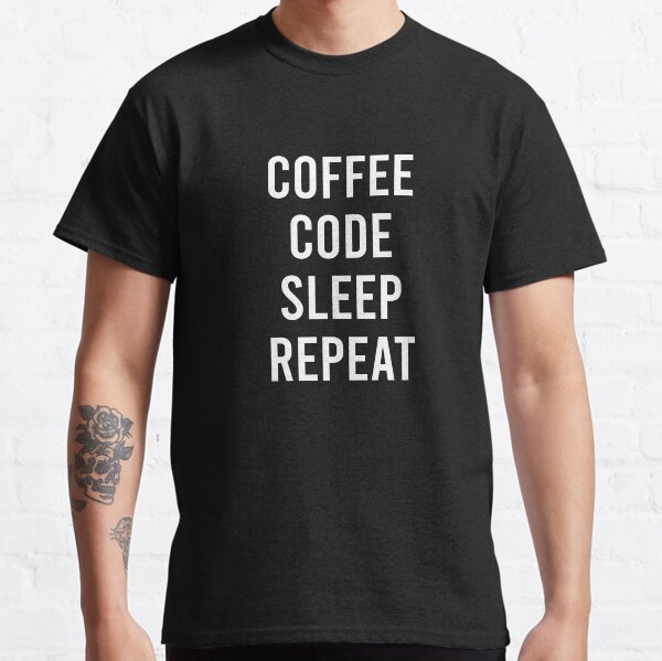 Buy Sleep Coffee Code T shirt For Men India Online - Red