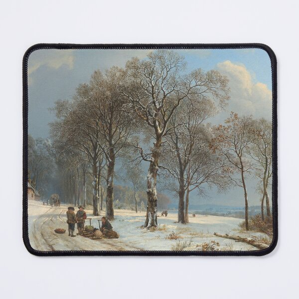 Item preview, Winter scenery - Winter Landscape by Barend Cornelis Koekkoek designed and sold by AR-shop.