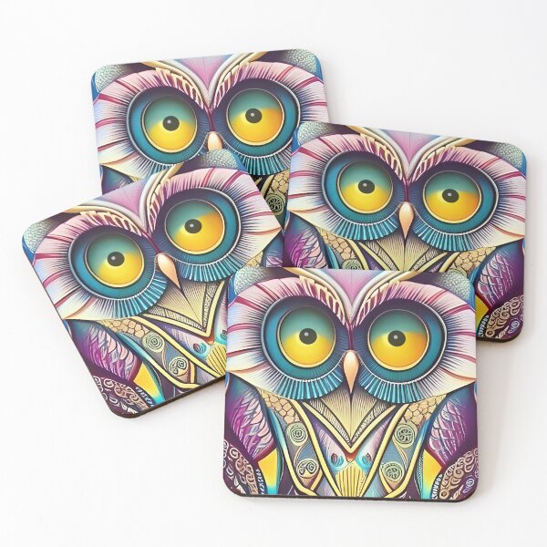 Item preview, Mystical wise old Owl designed and sold by ZiolaRosa.