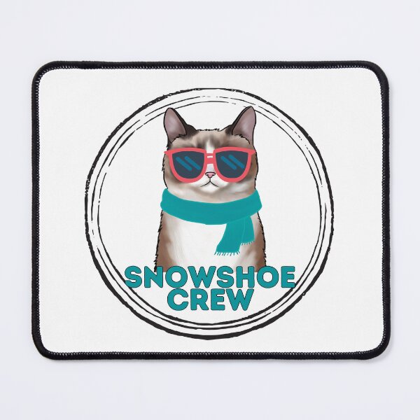 Item preview, Snowshoe cat crew cool cat in sunglasses designed and sold by JoeyGraceCatCo.