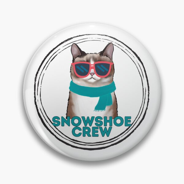 Item preview, Snowshoe cat crew cool cat in sunglasses designed and sold by JoeyGraceCatCo.