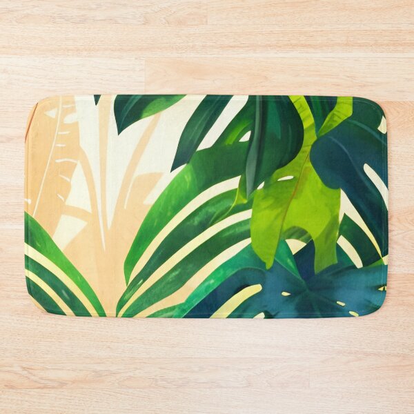Item preview, Monstera leaves jungle landscape designed and sold by Ascooepics.