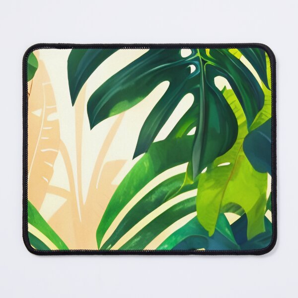 Item preview, Monstera leaves jungle landscape designed and sold by Ascooepics.