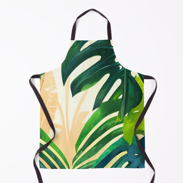 Item preview, Monstera leaves jungle landscape designed and sold by Ascooepics.