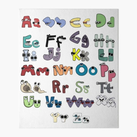 Alphabet Lore - Letters A-Z Metal Print for Sale by YupItsTrashe