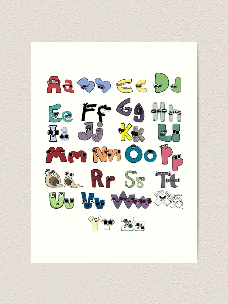 Alphabet Lore and number lore | Art Print