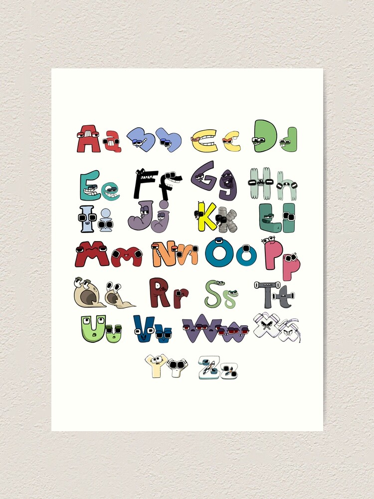 Funny Alphabet Lore Letter H - Alphabet Letters - Posters and Art Prints