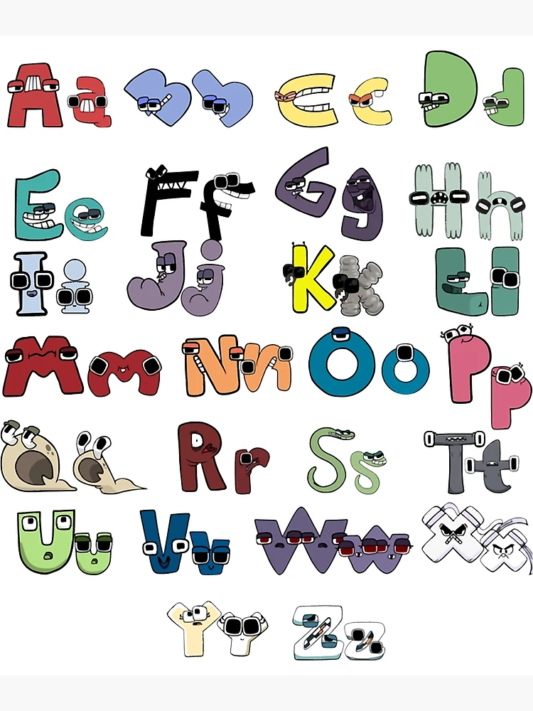 all alphabet lore kids Metal Print for Sale by fatimashop2023