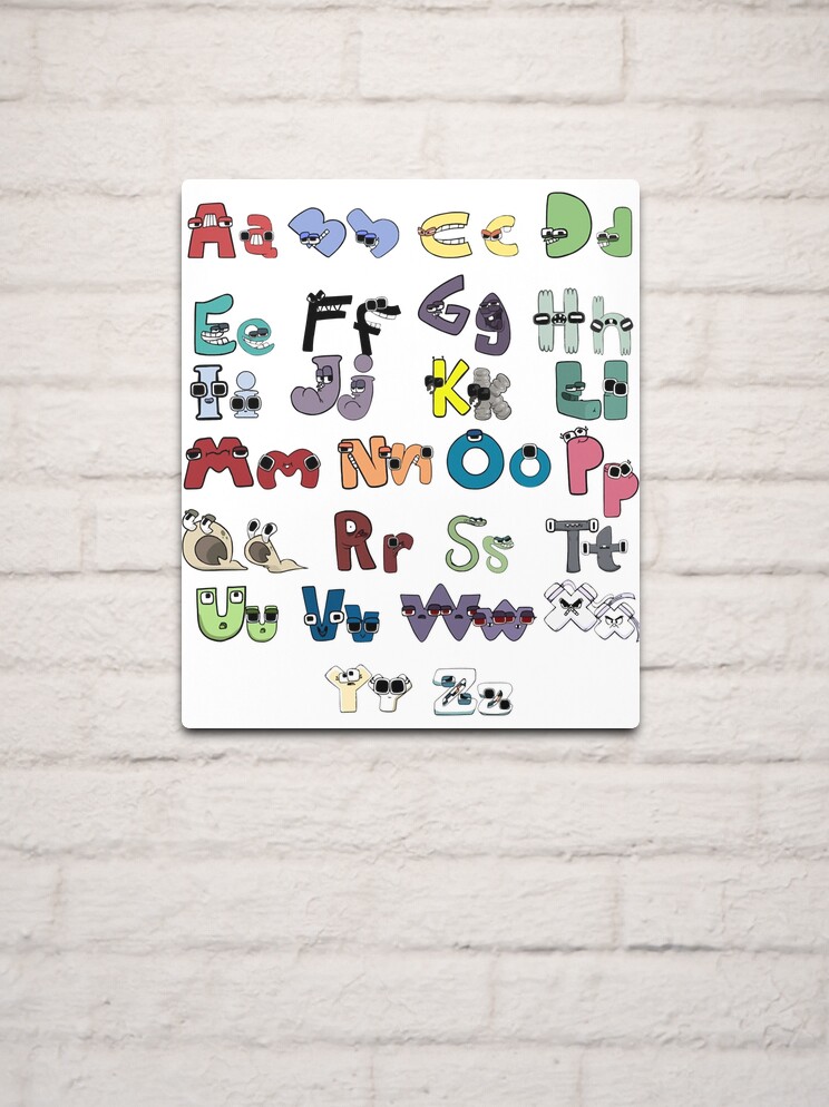 Alphabet Lore - Letters A-Z Metal Print for Sale by YupItsTrashe