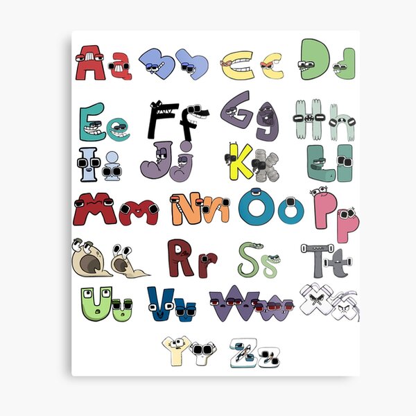 Alphabet Lore k Active | Metal Print