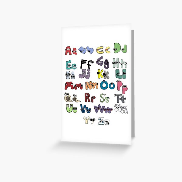 Villain Letter Abc Costume Boys Matching Evil Alphabet Lore Greeting Card  for Sale by vuhieustore